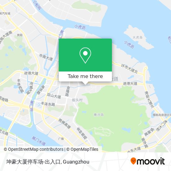 坤豪大厦停车场-出入口 map