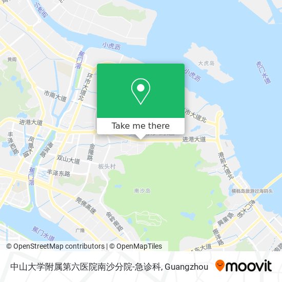 中山大学附属第六医院南沙分院-急诊科 map