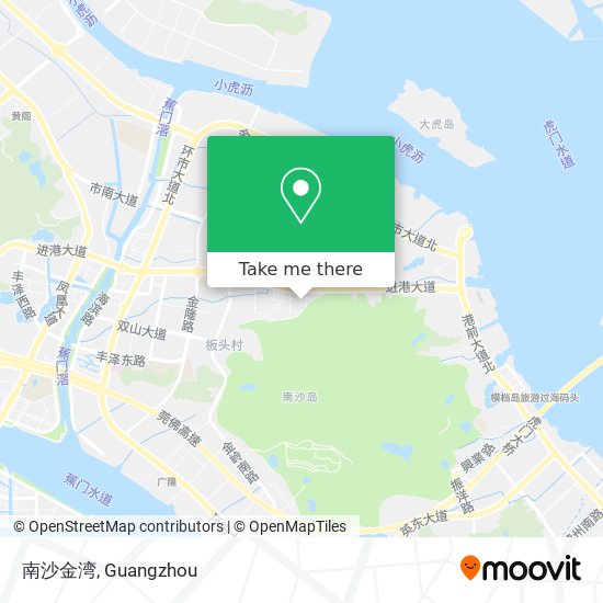 南沙金湾 map