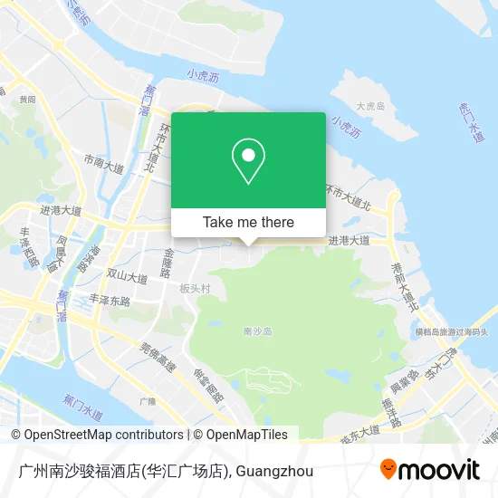 广州南沙骏福酒店(华汇广场店) map