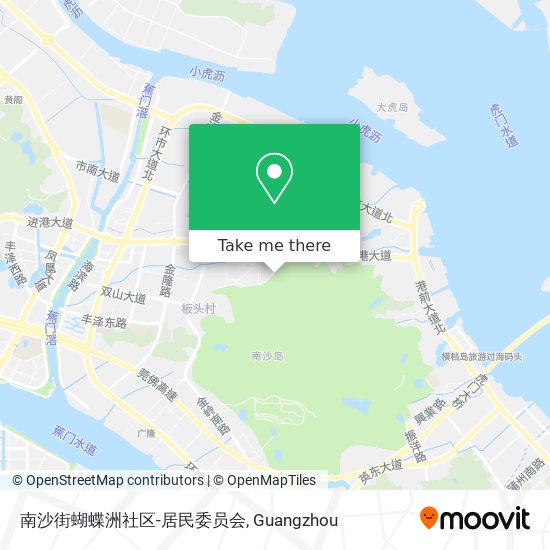 南沙街蝴蝶洲社区-居民委员会 map