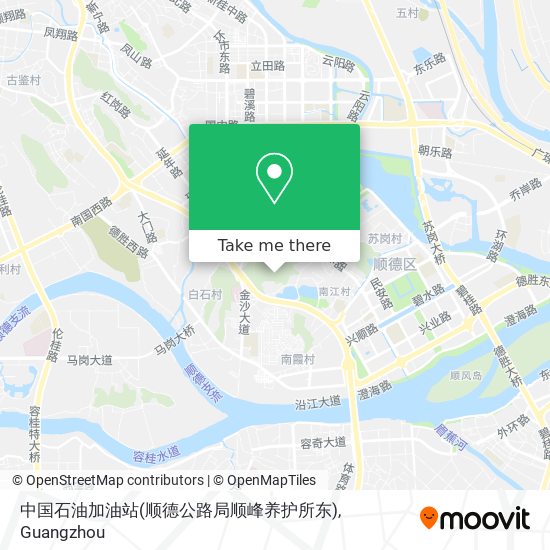 中国石油加油站(顺德公路局顺峰养护所东) map