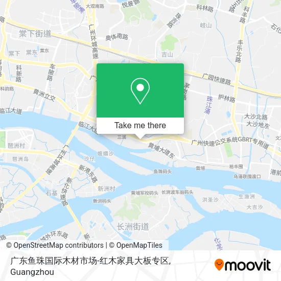 广东鱼珠国际木材市场-红木家具大板专区 map