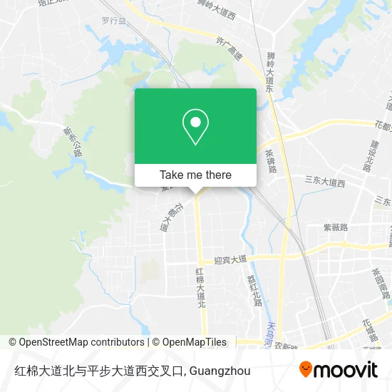 红棉大道北与平步大道西交叉口 map