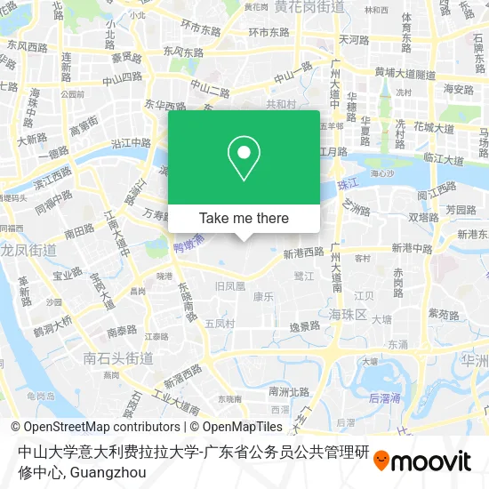 中山大学意大利费拉拉大学-广东省公务员公共管理研修中心 map