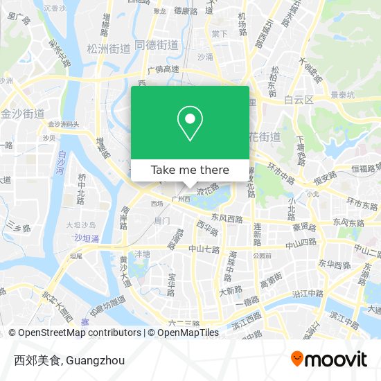 西郊美食 map