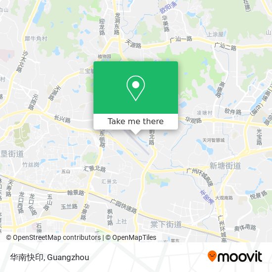 华南快印 map