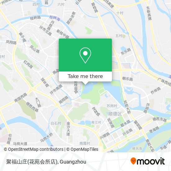 聚福山庄(花苑会所店) map