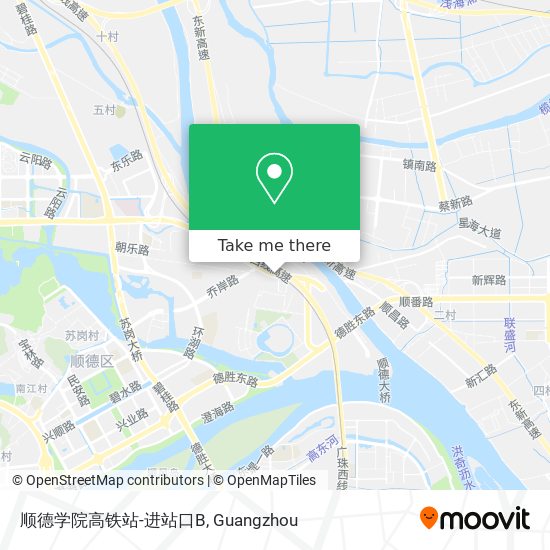 顺德学院高铁站-进站口B map