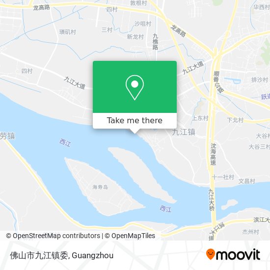 佛山市九江镇委 map