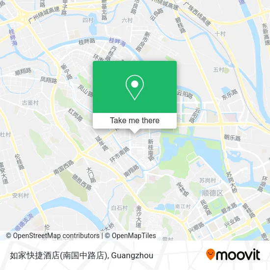 如家快捷酒店(南国中路店) map