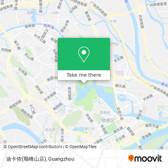 迪卡侬(顺峰山店) map