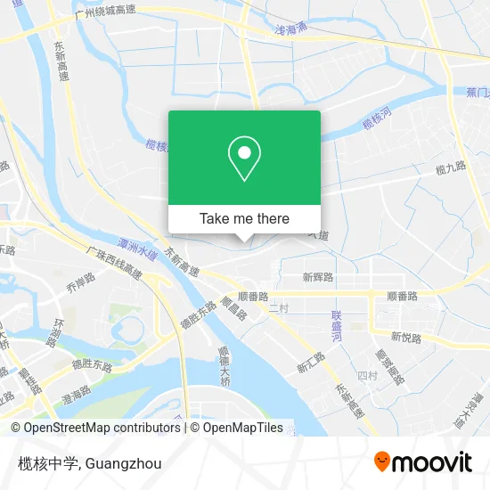 榄核中学 map