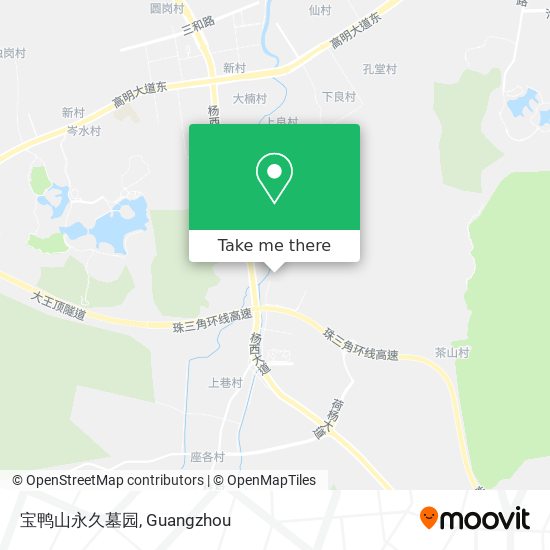 宝鸭山永久墓园 map