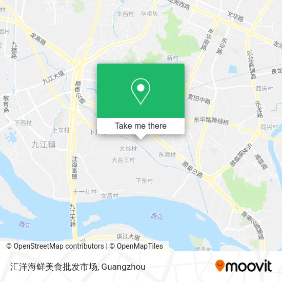 汇洋海鲜美食批发市场 map
