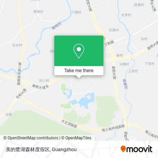 美的鹭湖森林度假区 map