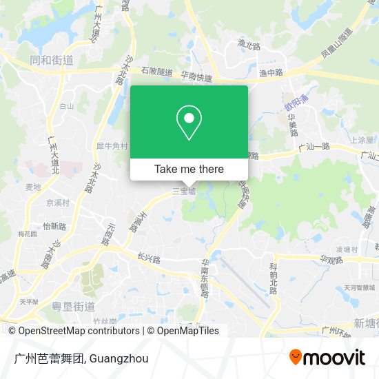 广州芭蕾舞团 map