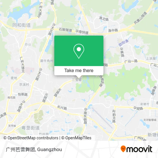 广州芭蕾舞团 map
