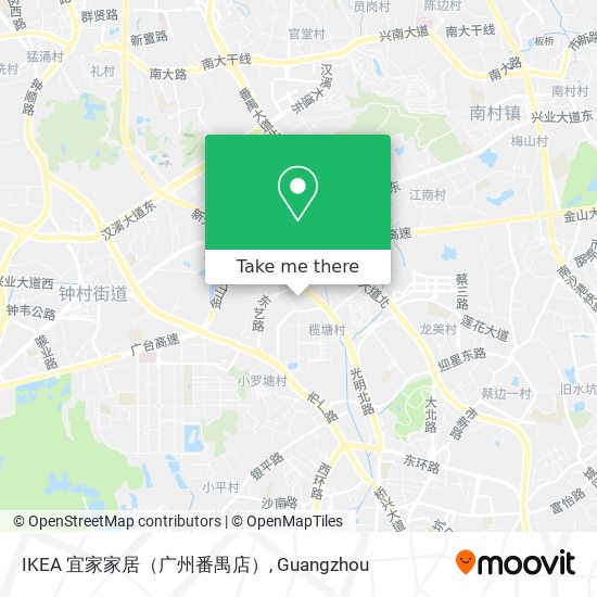IKEA 宜家家居（广州番禺店） map