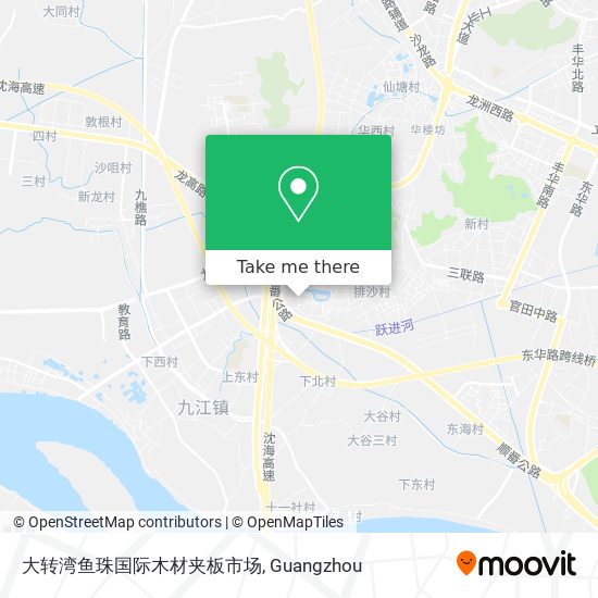 大转湾鱼珠国际木材夹板市场 map