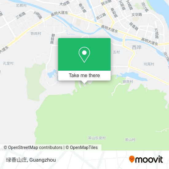 绿香山庄 map