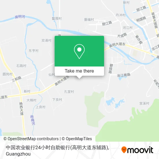 中国农业银行24小时自助银行(高明大道东辅路) map