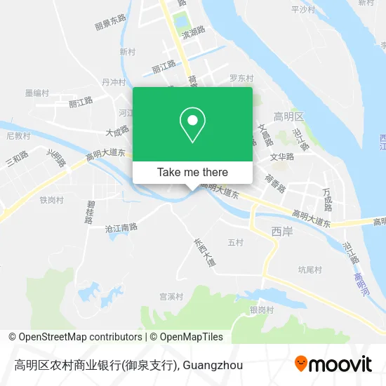 高明区农村商业银行(御泉支行) map
