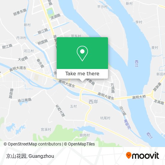 京山花园 map