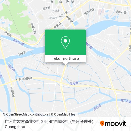 广州市农村商业银行24小时自助银行(牛角分理处) map
