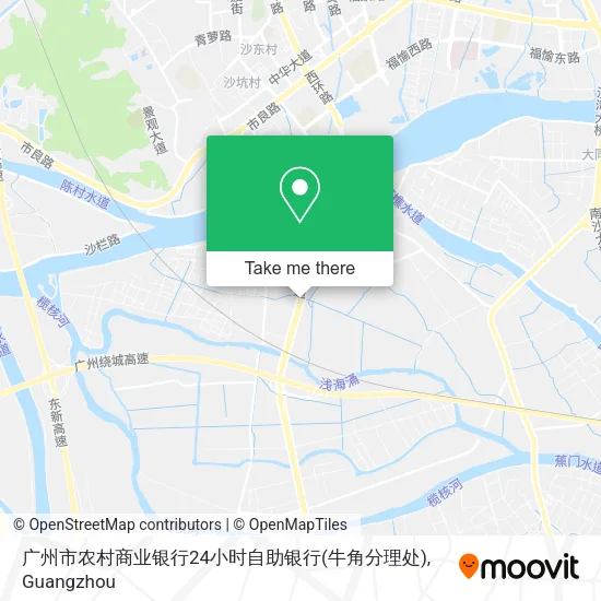 广州市农村商业银行24小时自助银行(牛角分理处) map
