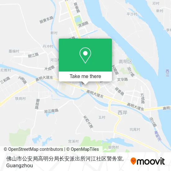 佛山市公安局高明分局长安派出所河江社区警务室 map