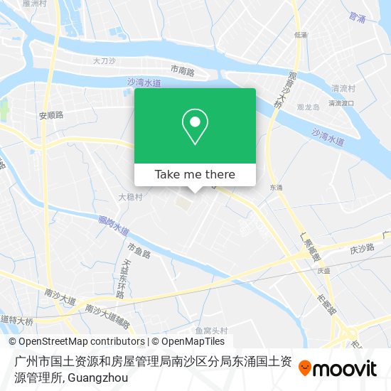 广州市国土资源和房屋管理局南沙区分局东涌国土资源管理所 map
