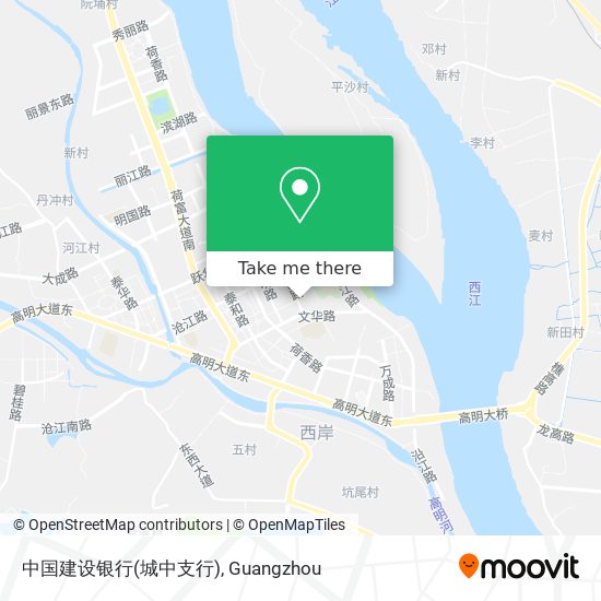 中国建设银行(城中支行) map
