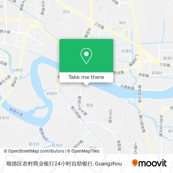 顺德区农村商业银行24小时自助银行 map