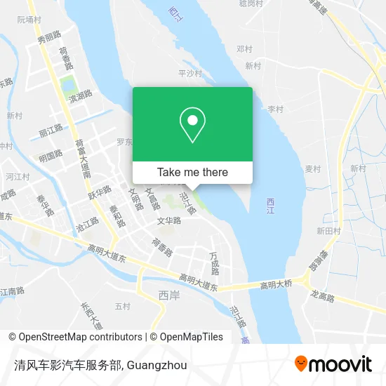 清风车影汽车服务部 map