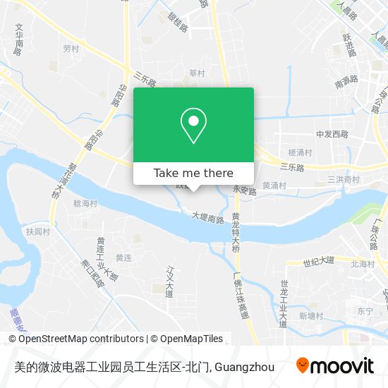 美的微波电器工业园员工生活区-北门 map