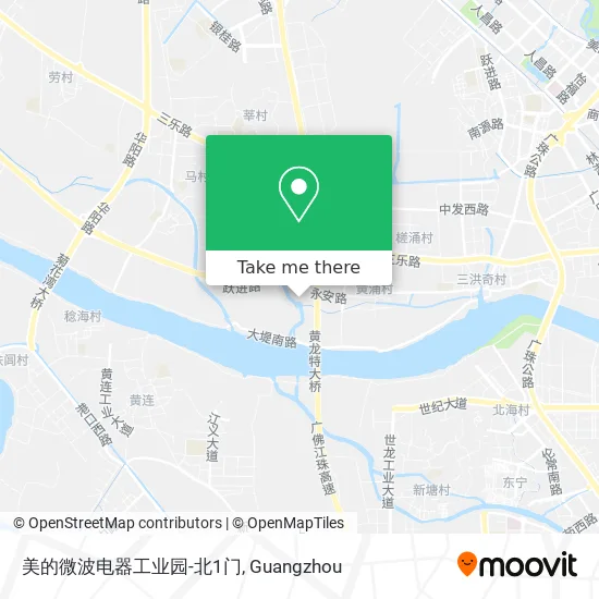 美的微波电器工业园-北1门 map