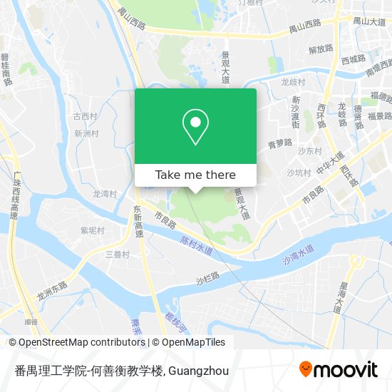 番禺理工学院-何善衡教学楼 map