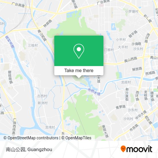 南山公园 map