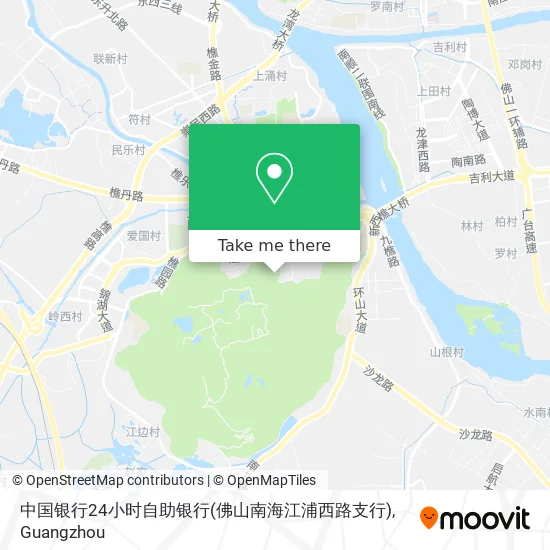中国银行24小时自助银行(佛山南海江浦西路支行) map