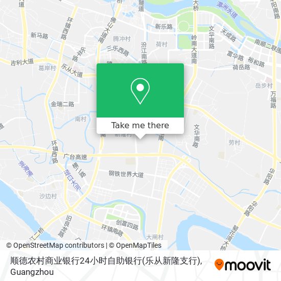 顺德农村商业银行24小时自助银行(乐从新隆支行) map