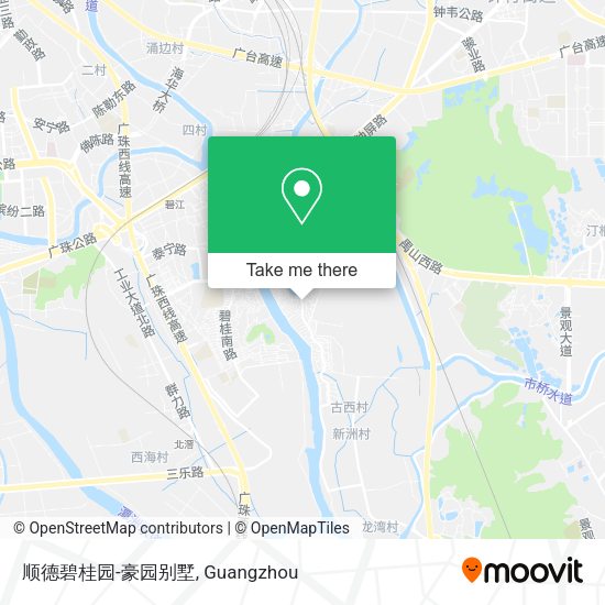 顺德碧桂园-豪园别墅 map