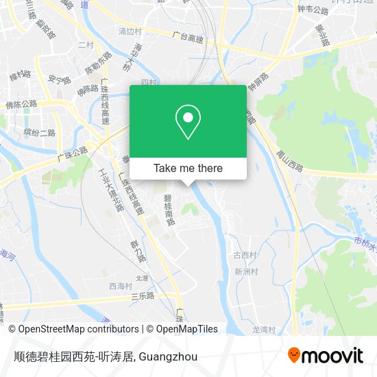 顺德碧桂园西苑-听涛居 map