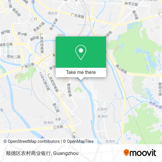 顺德区农村商业银行 map