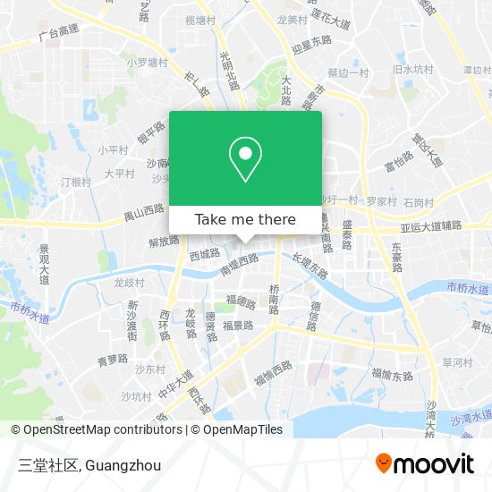 三堂社区 map
