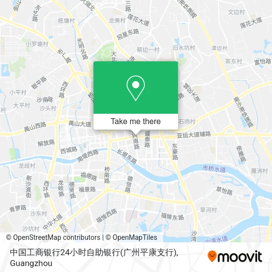 中国工商银行24小时自助银行(广州平康支行) map