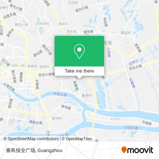 番禺报业广场 map