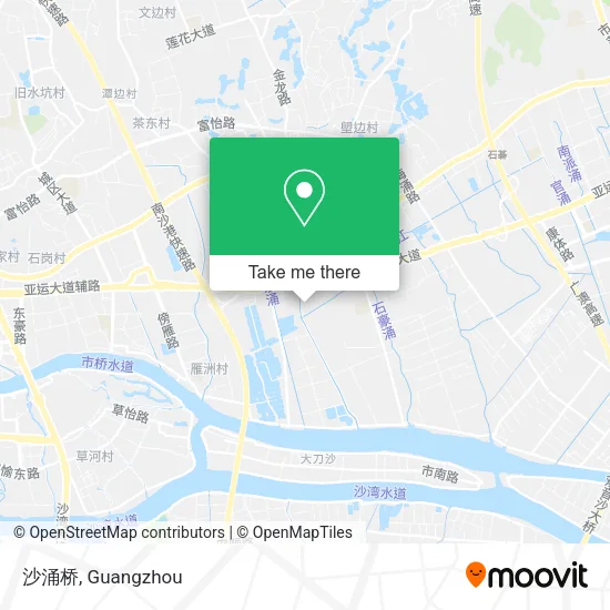 沙涌桥 map