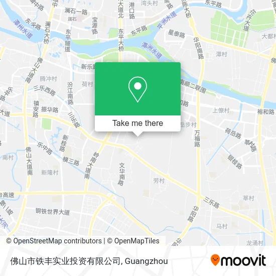佛山市铁丰实业投资有限公司 map