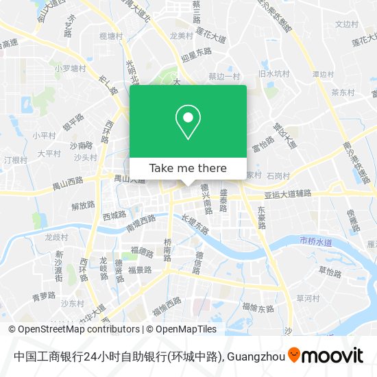 中国工商银行24小时自助银行(环城中路) map